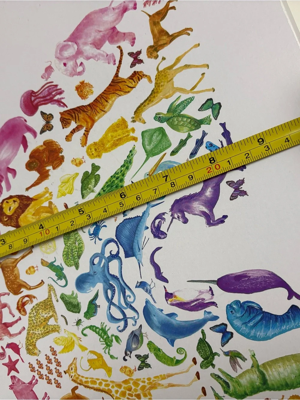 Rainbow Animal Arch Wall Art Print - Multicolor